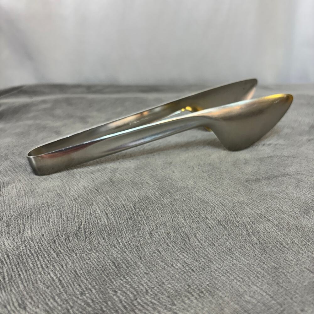 Pastry Tongs Grasoli Frasers Stainless Steel 7 3/4 Inches Heavyweight VTG MCM
